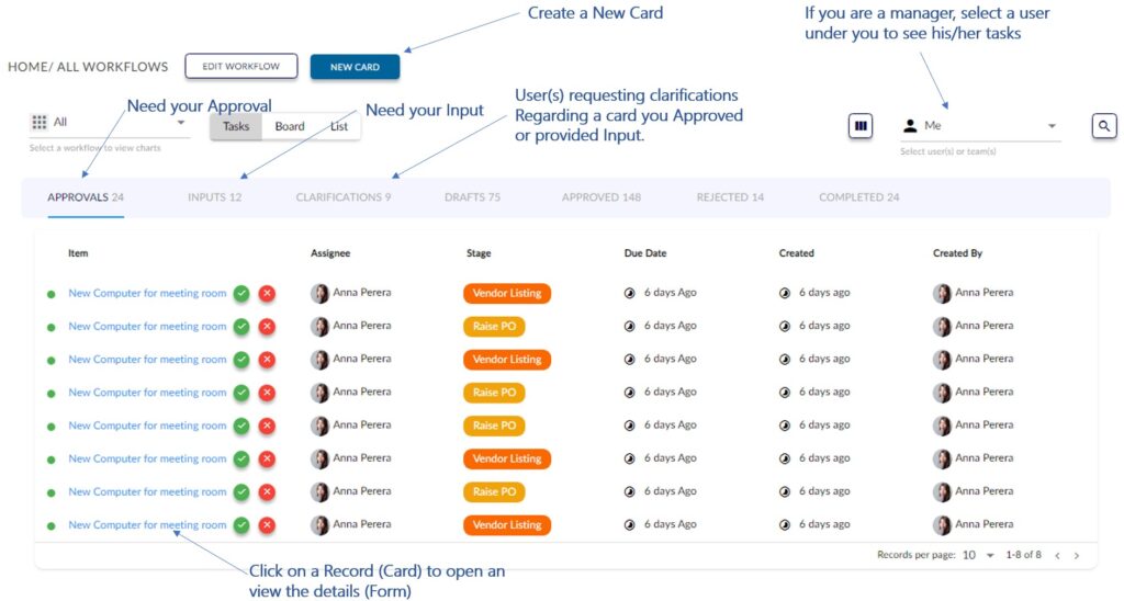 WorkHub24 Task View